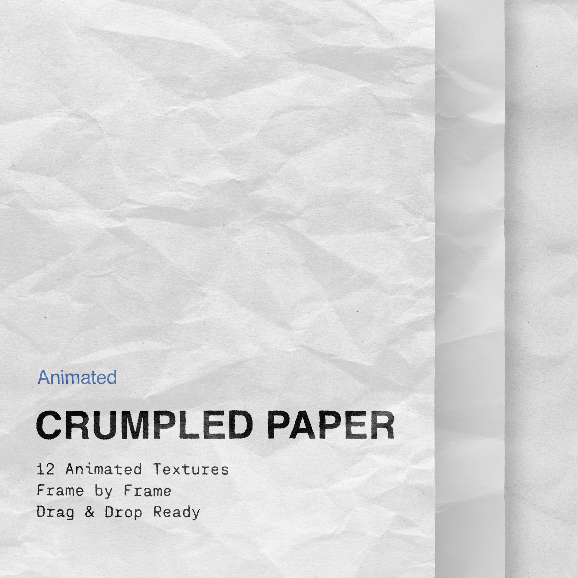 Animated Crumpled Paper Textures