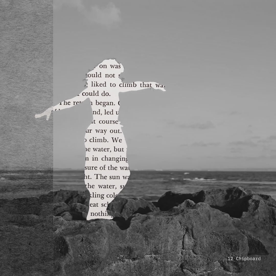 Before and after examples of the animated paper textures applied to footage and motion graphics